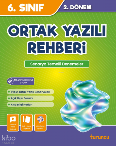 Turuncu Yayınları 6. Sınıf 2. Dönem Ortak Yazılı Rehberi