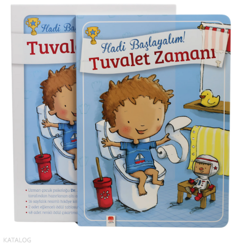 Tuvalet Zamanı - Erkekler İçin Tuvalet Eğitimi Kitabı (Ciltli)