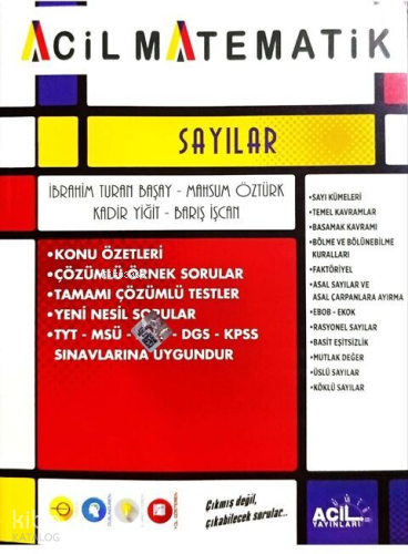 TYT Acil Matematik Sayılar
