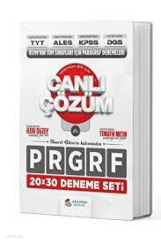 Tyt Ayt Ales Kpss Dgs Paragfaf Deneme Seti -2023