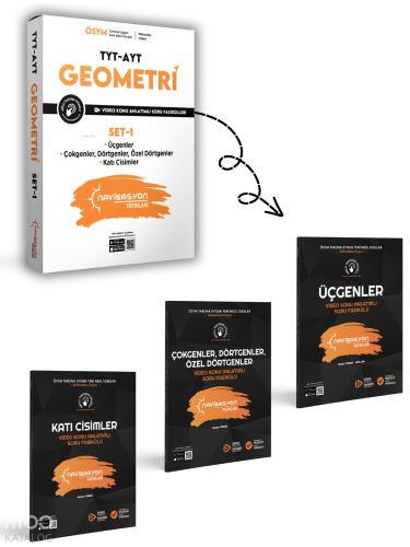 TYT - AYT Geometri Seti-1;(Video Konu Anlatımlı Soru Fasikül Seti)