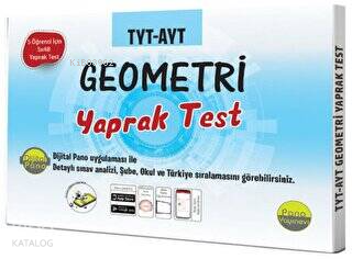 TYT-AYT Geometri Yaprak Testler (Kutu Test 5 öğrenci için 5x48 Adet)