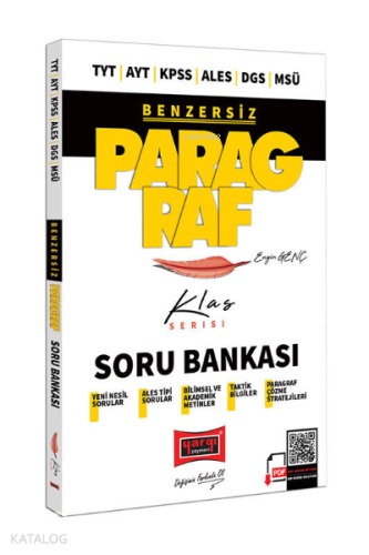 TYT AYT KPSS ALES DGS MSÜ Benzersiz Paragraf Klas Serisi Soru Bankası
