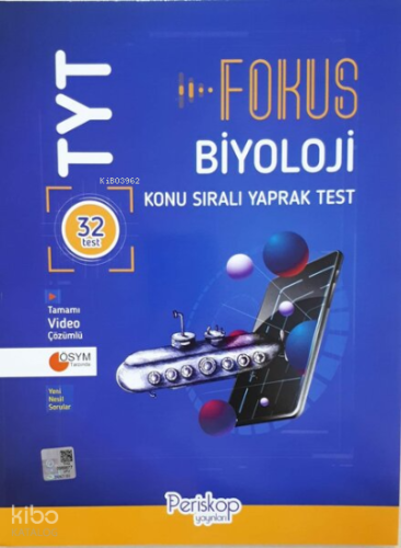 TYT Biyoloji Fokus Konu Sıralı Yaprak Test