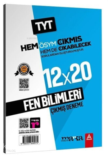 TYT Fen Bilimleri ÖSYM Çıkmış ve Çıkabilecek 12 Deneme Sınavı Tamamı Video Çözümlü Marka Yayınları