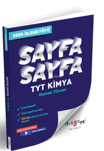 Tyt Kimya Sayfa Sayfa Ders İşleme Föyü