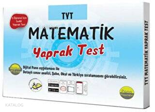 TYT Matematik Yaprak Testleri (Kutu Test 5 öğrenci için 5x48 Adet)