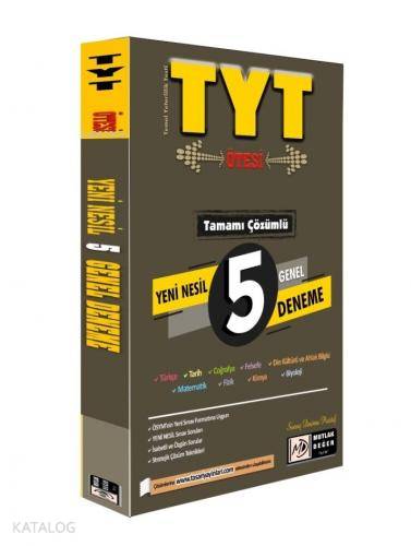 TYT Tamamı Çözümlü Yeni Nesil 5 Genel Deneme