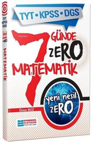 TYTKPSSDGS 7 Günde Zero Matematik 2020 - Kitapiks.com
