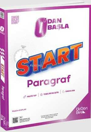Üç Dört Beş Yayınları 0'dan Başla Start Paragraf Soru Bankası