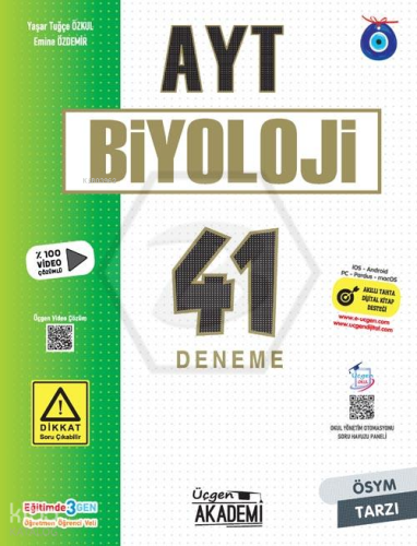 Üçgen Akademi  AYT - Biyoloji- 41 Deneme - 2024