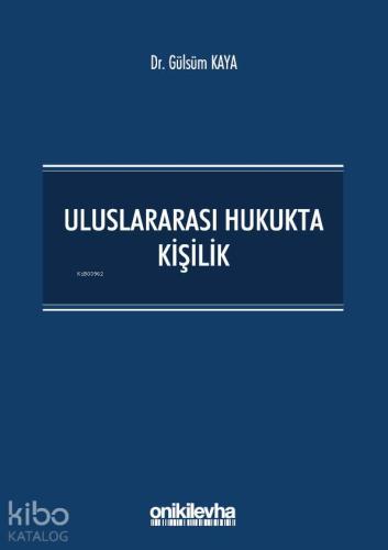 Uluslararası Hukukta Kişilik