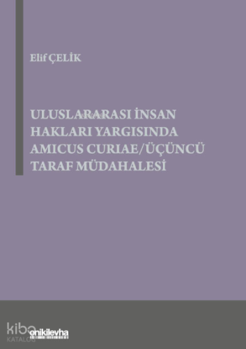 Uluslararası İnsan Hakları Yargısında Amicus Curiae/Üçüncü Taraf Müdahalesi