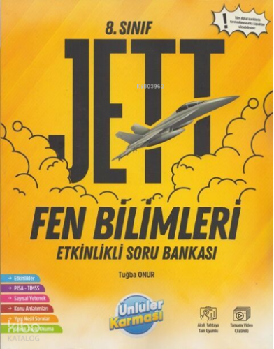 Ünlüler Karması 8. Sınıf Jett Fen Bilimleri Etkinlikli Soru Bankası (Y