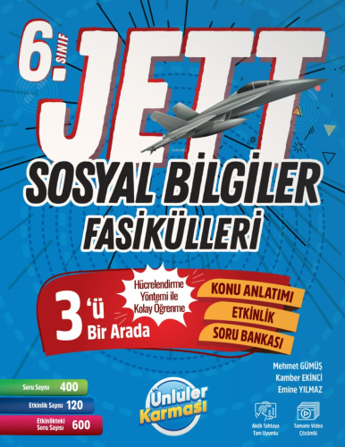 Ünlüler Karması Yayınları 6. Sınıf Jett Sosyal Bilgiler Fasikülleri Soru Bankası