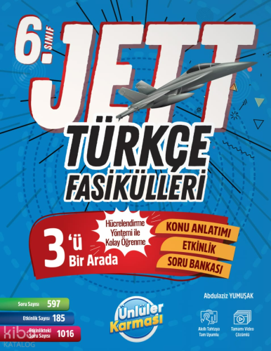 Ünlüler Karması Yayınları 6.Sınıf Jett Türkçe Fasiküller Soru Bankası