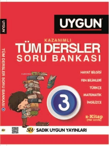 Uygun - 3.Sınıf Tüm Dersler Kazanımlı Soru Bankası - Kitapiks.com