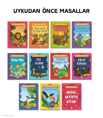 Uykudan Önce Masallar Seti (10 Kitap +1 Aktivite Takım)