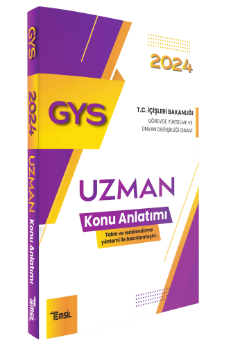 Uzman Konu Anlatımı;İçişleri Bakanlığı Görevde Yükselme ve Ünvan Değişikliği Sınavı