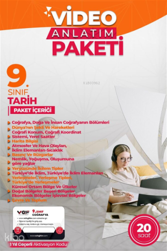 Vaf 09.Sınıf Aktivasyon Kartı Coğrafya - 2022