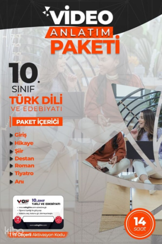 Vaf 10.Sınıf Aktivasyon Kartı Edebiyat - 2022