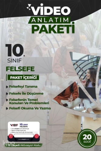 Vaf 10.Sınıf Aktivasyon Kartı Felsefe - 2022