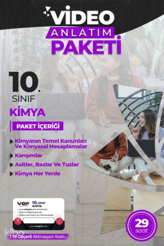Vaf 10.Sınıf Aktivasyon Kartı Kimya - 2022