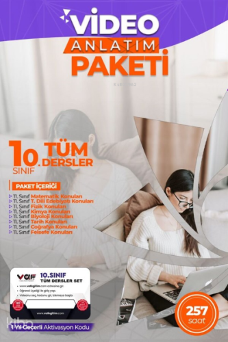 Vaf 10.Sınıf Aktivasyon Kartı Seti - 2022