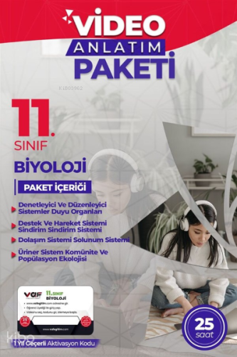 Vaf 11.Sınıf Aktivasyon Kartı Biyoloji - 2022