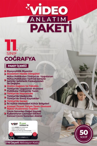Vaf 11.Sınıf Aktivasyon Kartı Coğrafya - 2022