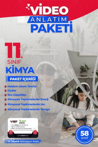 Vaf 11.Sınıf Aktivasyon Kartı Kimya - 2022
