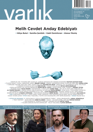 Varlık Edebiyat ve Kültür Dergisi Sayı: 1418  Kasım 2025