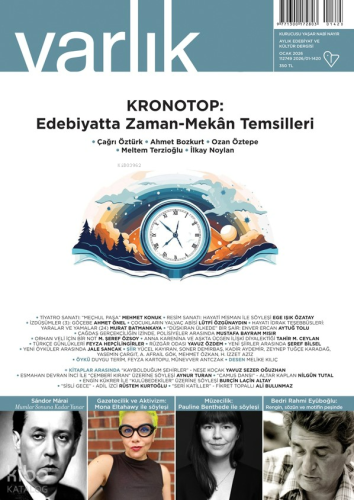 Varlık Edebiyat ve Kültür Dergisi Sayı: 1420 Ocak 2026