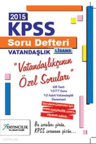 Vatandaşlık Soru Defteri Web Destekli 2015