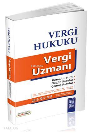 Vergi Hukuku Vergi Uzmanı Kamupark Yayınları; KPSS A Grubu ve Tüm Kuru