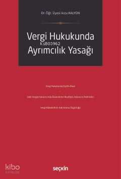 Vergi Hukukunda Ayrımcılık Yasağı