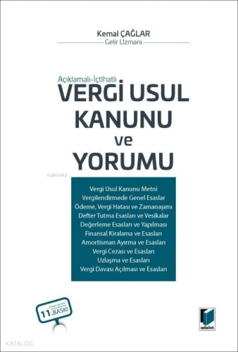 Vergi Usul Kanunu ve Yorumu (Ciltli)