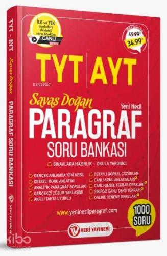 Veri Yayınevi 2020 TYT AYT Yeni Nesil Paragraf Soru Bankası