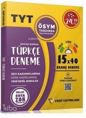 Veri Yayınevi 2021 TYT 15 li Türkçe Deneme