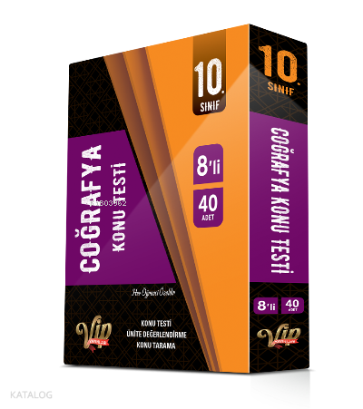 Vip 10.Sınıf Coğrafya Kutu Test