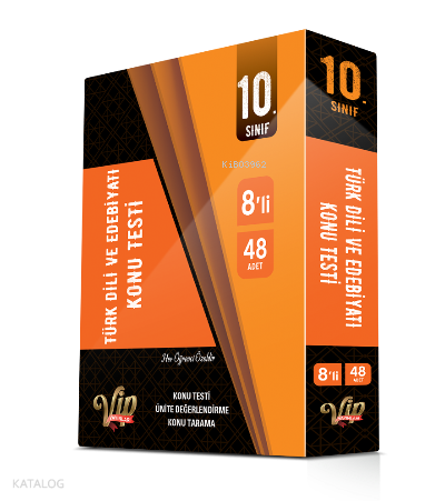 Vip 10.Sınıf Türk Dili ve Edebiyatı Kutu Test