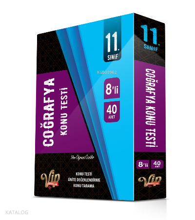 Vip 11.Sınıf Coğrafya Kutu Test
