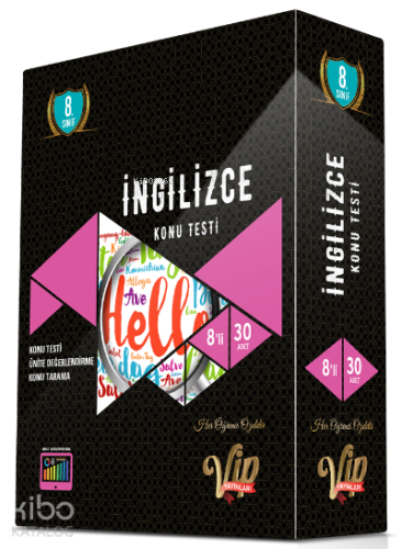 Vip 8.Sınıf İngilizce  Konu Testi