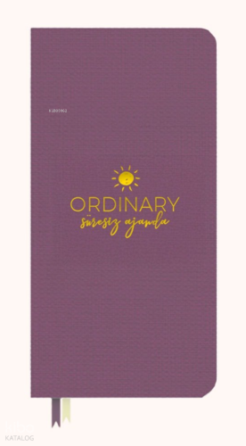 Vivago Art Ordinary Süresiz Ajanda - Mor  (Keten)