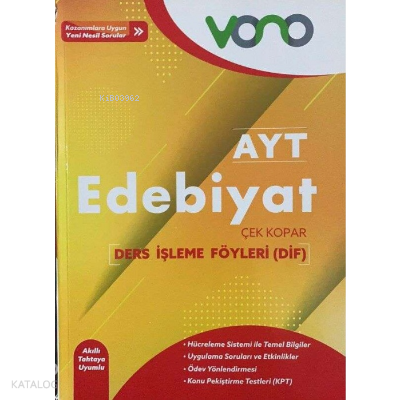 Vono Ayt Edebiyat Ders İşleme Föyleri