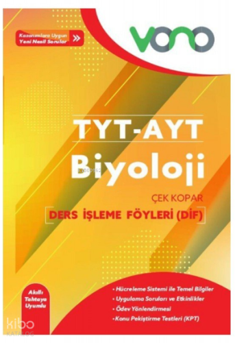 Vono Tyt Ayt Biyoloji Ders İşleme Föyleri (Dif)