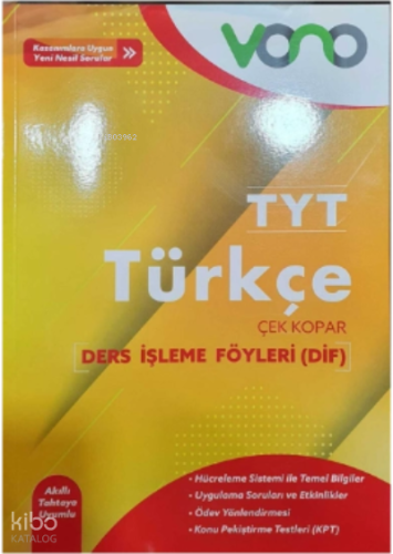 Vono Tyt Türkçe Ders İşleme Föyleri (Dif)