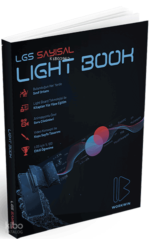 Workwin Yayınları LGS Yeni Nesil Sorular ve Detaylı Çözümlerle Lightbook Sayısal (Matematik, Fen Bilimleri)