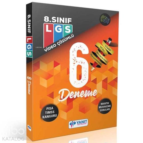 Yanıt Yayınları 8. Sınıf LGS Video Çözümlü 6 Fasikül Deneme Yanıt
