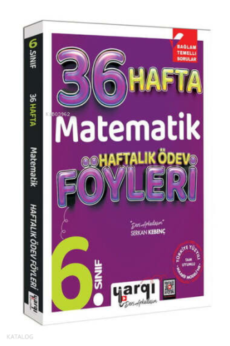 Yargı Ders Arkadaşım 6. Sınıf Matematik 36 Haftalık Ödev Föyleri